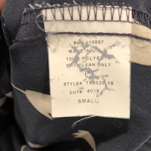 41Hawthorn Stitch Fix Blouse Blue White Small - Picture 6 of 7